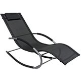 Garden Pleasure Crna metalna vrtna ležaljka Naxos - | shoptok.hr