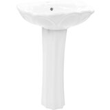 Maison Chic Prostostoječi Umivalnik - Kopalna umivalnik - Lavabo & podstavek keramika 580x510x200 mm bel, (21684913) | Shoptok.si