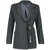 Trendyol Anthracite Premium Woven Blazer Jacket cene