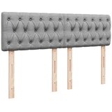  Krevet box spring s madracem svjetlosivi 140x200 cm od tkanine | shoptok.hr