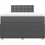  Krevet box spring s madracem tamnosivi 120 x 190 cm tkanina | shoptok.hr