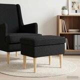  Stolica za noge Crna 55 x 35 x 41 cm Bouclé - Crna Cijene