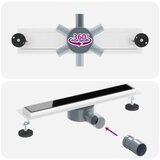  Odvod za tuš s staklenim poklopcem i 360° sifonom Crna 50 cm | shoptok.hr