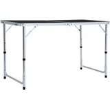  Sklopivi stol za kampiranje sivi aluminijski 120 x 60 cm | shoptok.hr