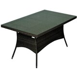 Semenarna Ljubljana MIZA VRTNA BAY RATAN črna 150X90X75CM 67201 AGM | Shoptok.si