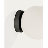 Kave Home Bela/črna kovinska stenska svetilka ø 15 cm Brisia – | Shoptok.si