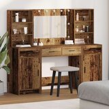  3-dijelni set toaletnog stola stari drveni inženjerski drvo | shoptok.hr