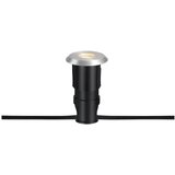 Markslöjd 107716 - LED spoljašnja ugradna svetiljka GARDEN24 0,8W/24V IP44 crna/mat hrom u