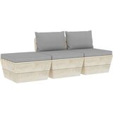  Garnitura iz palet 3-delna z blazinami smrekovina | Shoptok.si