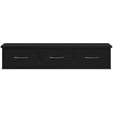  Zidni ormarić crni hrast 88x26x18,5 cm konstruirano drvo | shoptok.hr