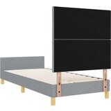vidaXL Postelja Svetlo siva 90x200 cm Tkanina | Shoptok.si