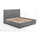 Bonami Selection Sivi tapecirani bračni krevet s podnicom i prostorom za odlaganje 180x200 cm Myra Bold – | shoptok.hr