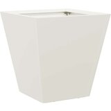 vidaXL Vrtne sadilice 2 kom bijele 30x30x30 cm čelične | shoptok.hr
