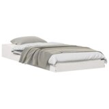 vidaXL Krevetna konstrukcija Bijela 90 x 220 cm Masivna borovina | shoptok.hr