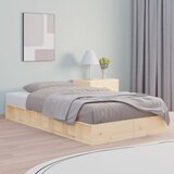 vidaXL Posteljni okvir 100x200 cm trden les Cene