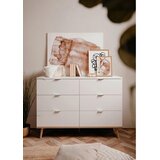 MID.YOU komoda, bela, hrast sonoma | Shoptok.si