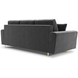 Cosmopolitan Design Svijetlo siva baršunasti sklopiva/s prostorom za odlaganje sofa 235 cm Kyoto – | shoptok.hr
