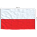 vidaXL Poljska zastava 90x150 cm | Shoptok.si