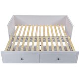 CARRYHOME RAZTEGLJIVA POSTELJA 200 cm x 90/180 cm , bela | Shoptok.si