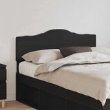 vidaXL Vzglavje z vzglavjem Črna Orehovina 135 cm Konstruiran les | Shoptok.si