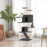  Penjalica za mačke sa stupovima za grebanje tamnosiva 153 cm | shoptok.hr