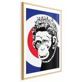  Plakat - Monkey Queen 29.7x42 Zlatni okvir s margom | shoptok.hr