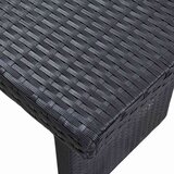  3-dijelna vrtna garnitura od poliratana s jastucima crna | shoptok.hr