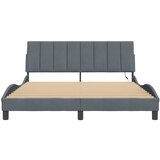  Okvir kreveta s LED-om bez madraca Hanko tamnosivi 160 x 200 cm baršunasti | shoptok.hr