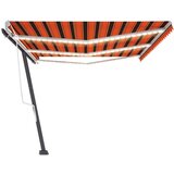  Tenda na ručno uvlačenje LED 600 x 300 cm narančasto-smeđa | shoptok.hr