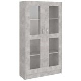  Vitrina siva boja betona 82 5 x 30 5 x 150 cm od iverice | shoptok.hr