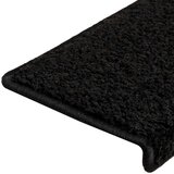  Prostirke za stepenice 20 kom 65x21x4 cm Crne s pravokutnim rubom | Eponuda.com