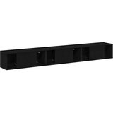  Set TV komoda Zidne 3 pcs Crni hrast 80 x 30 x 30 cm | Eponuda.com