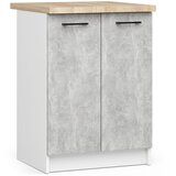 AKORD Oliwia Kuhinjska Spodnja Omarica Z Delovnim Pultom, Bela/Beton, (5000333232) | Shoptok.si