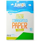 Junior jolly Waves, karton rebrasti, A4, 10K, odaberite nijansu Zelena Cene