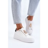 Kesi White women's sneakers with Celedria decoration | shoptok.hr