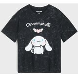 Sinsay Pamučna majica kratkih rukava isprana izgleda Cinnamoroll | shoptok.hr