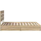  Postelja s shranjevanjem z vzglavjem Sonoma hrast 140 x 200 cm, (5000106638) | Shoptok.si