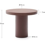 Kave Home okrugao vrtni stol betonski ø 90 cm aiguablava – | shoptok.hr
