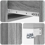 Stolna montirana na zid Siva sonoma 87 5 x 34 5 x 17 cm | shoptok.hr
