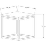 Hanah home sto za dnevnu sobu leylak black | ePonuda.com