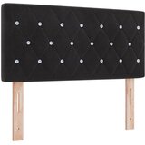 vidaXL Vzglavje s kristalnimi gumbi, črno, 100 cm, žametsko | Shoptok.si