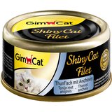  Varčno pakiranje GimCat ShinyCat File pločevinka 24 x 70 g - Tuna & inčuni | shoptok.hr
