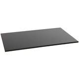 eurokraft pro Polica, gladka, DxŠ 1015 x 620 mm, iz MDF-plošče, črne | Shoptok.si
