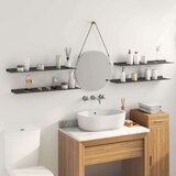  Polica na zidu s policom Zidne 4 pcs Crna 80 x 18 x 2 5 cm - Crna 80 x 18 cm 4 | shoptok.hr