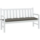  Jastuk za vrtnu klupu prošarano tamnosivi 150x50x7 cm tkanine | shoptok.hr
