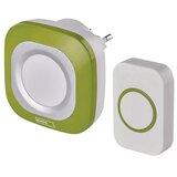  Bežično zvono za utičnicu 230V + 1xCR2032 IP44 zelena | Eponuda.com
