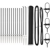 vidaXL Set ograde Set od 2 Siva Metal, Plastika 25 x 1,2 m Izdržljivo | shoptok.hr