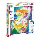 Puzzle 2x20 Dinozavri (CLE24755), (21215580)
