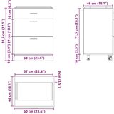  Donji kuhinjski ormarić boja hrasta konstruirano drvo | shoptok.hr