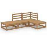 Maison Chic Seti vrtnega pohištva - Vrtna garnitura - Vrtni pohištvo set 4-delna medeno rjava trdna borovina, (21809500) Cene